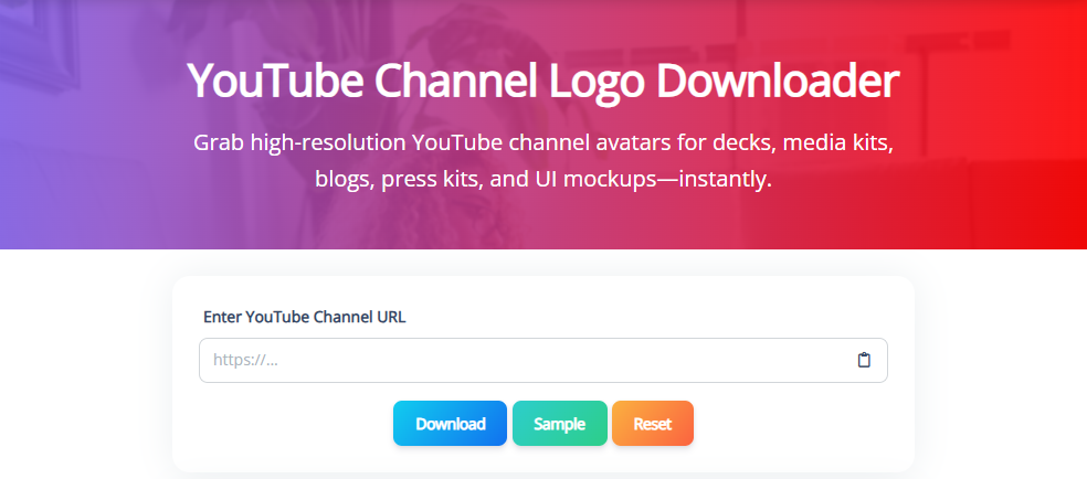 YouTube Channel Logo Downloader